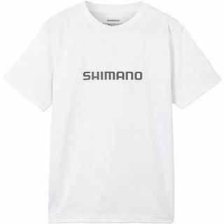 シマノ(SHIMANO)のSHIMANO シマノ ドライロゴTシャツ ショートスリーブ ホワイト(ウエア)