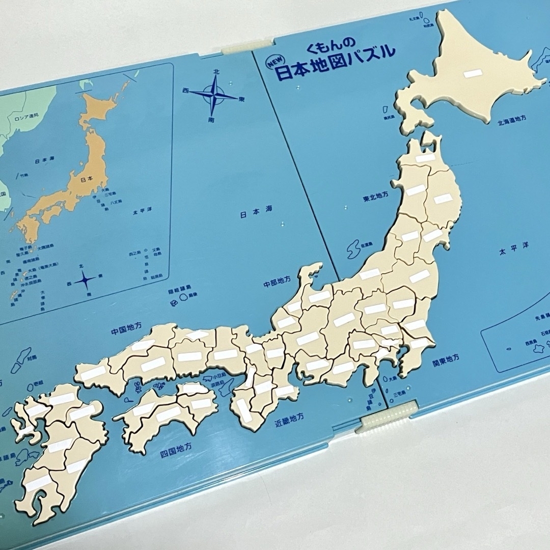 KUMON(クモン)の【発展加工済み】くもん NEW日本地図パズル キッズ/ベビー/マタニティのおもちゃ(知育玩具)の商品写真