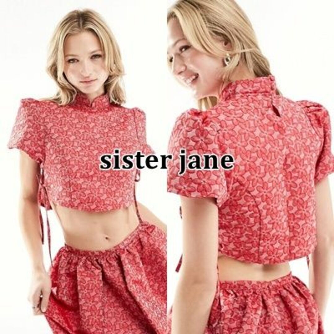 sister jane(シスタージェーン)のSister Jane 花柄 ジャガード トップ レディースのトップス(シャツ/ブラウス(半袖/袖なし))の商品写真