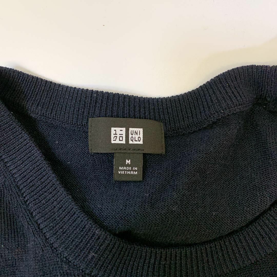 UNIQLO(ユニクロ)の3100 ユニクロ メンズ ウールニット クルーネック セーター 薄手 M メンズのトップス(ニット/セーター)の商品写真