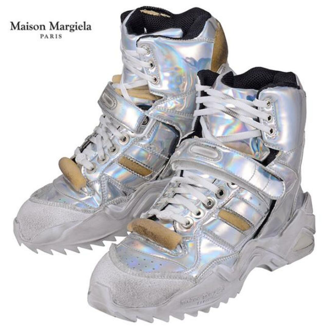 Maison Margiela メゾン マルジェラ Sneakers S39WS0036 P2120 H5807 レディース スニーカー シルバー メタリック ダメージ加工(otr3088) - 38 レディースの靴/シューズ(スニーカー)の商品写真