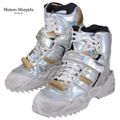 Maison Margiela メゾン マルジェラ Sneakers S39WS0036 P2120 H5807 レディース スニーカー シルバー メタリック ダメージ加工(otr3088) - 38