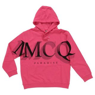 【アウトレット】McQ By Alexander McQueen Boyfriend Hoodie 481637RLH43  レディース ロゴ プリント スウェット  ピンク