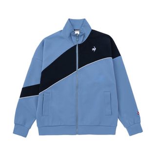 ルコックスポルティフ(le coq sportif)のルコックスポルティフ ウォームアップ ジャケット QMMWJF01青メンズM新品(ウェア)