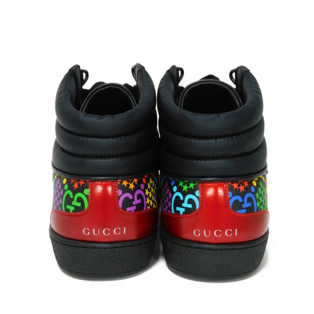 Gucci(グッチ)のGUCCI グッチ ハイトップ 10 スター 星 ハイカット ブラック  29cm GGサイケデリック マルチカラー スニーカー 610097 メンズの靴/シューズ(スニーカー)の商品写真