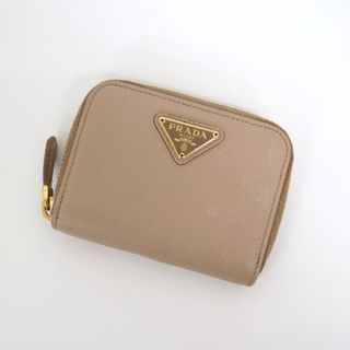 プラダ(PRADA)の【PRADA】プラダ ラウンドファスナー コインケース サフィアーノ ベージュ/br3538ik(財布)