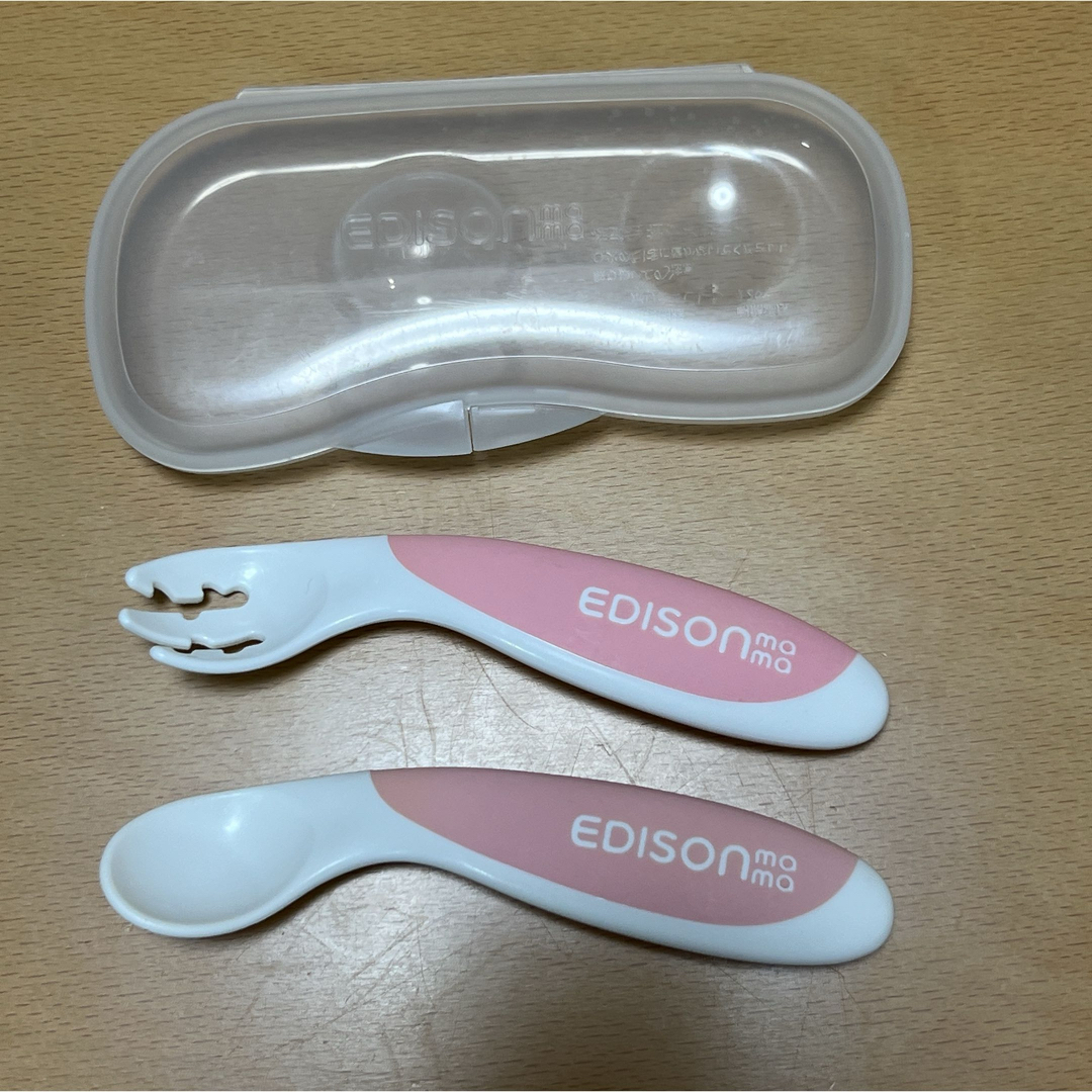 EDISON(エジソン)の(処分予定)離乳食 スプーン セット キッズ/ベビー/マタニティの授乳/お食事用品(スプーン/フォーク)の商品写真