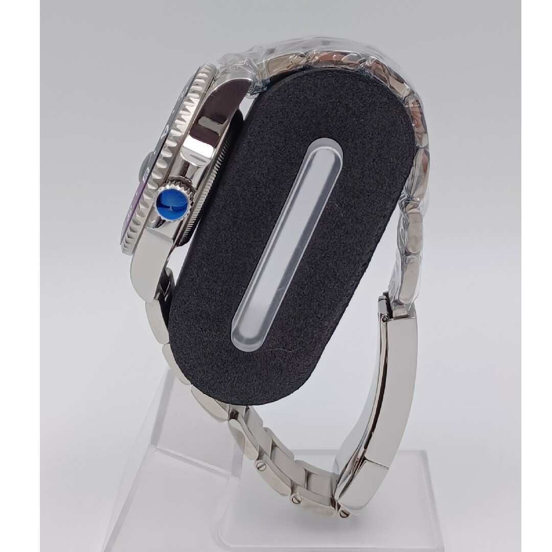 新品(681)SEIKOMODカスタム腕時計GMT黒紫GS文字盤 メンズの時計(腕時計(アナログ))の商品写真