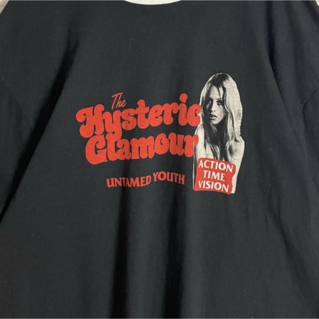 HYSTERIC GLAMOUR(ヒステリックグラマー)の【入手困難】ヒステリックグラマー ヒスガール XL  即完売 リンガーシャツ メンズのトップス(Tシャツ/カットソー(半袖/袖なし))の商品写真