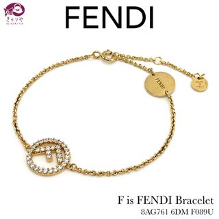 フェンディ(FENDI)のフェンディ エフ イズ フェンディ ブレスレット ジルコン クリスタル ゴールド(ブレスレット/バングル)