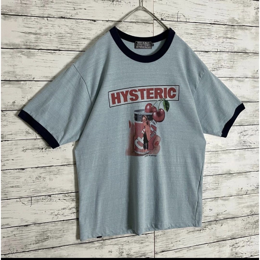 HYSTERIC GLAMOUR(ヒステリックグラマー)の【大人気デザイン】ヒステリックグラマー SUPER JUICE リンガーTシャツ メンズのトップス(Tシャツ/カットソー(半袖/袖なし))の商品写真