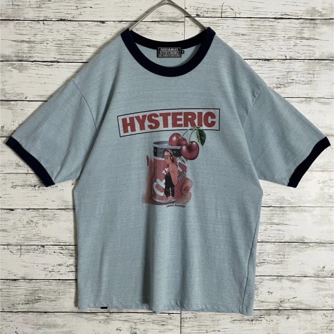 HYSTERIC GLAMOUR(ヒステリックグラマー)の【大人気デザイン】ヒステリックグラマー SUPER JUICE リンガーTシャツ メンズのトップス(Tシャツ/カットソー(半袖/袖なし))の商品写真