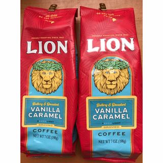 ライオンコーヒー(ライオンコーヒー)のライオン コーヒー・バニラ キャラメル x 2袋(コーヒー)