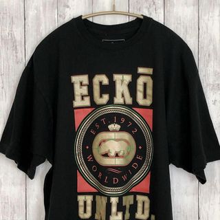 エコーアンリミテッド(ECKŌ UNLTD（ECKO UNLTD）)のエコーアンリミテッド　ECKOUNLTD　半袖Ｔシャツ　黒ブラック　サイズＸＬ(Tシャツ/カットソー(半袖/袖なし))