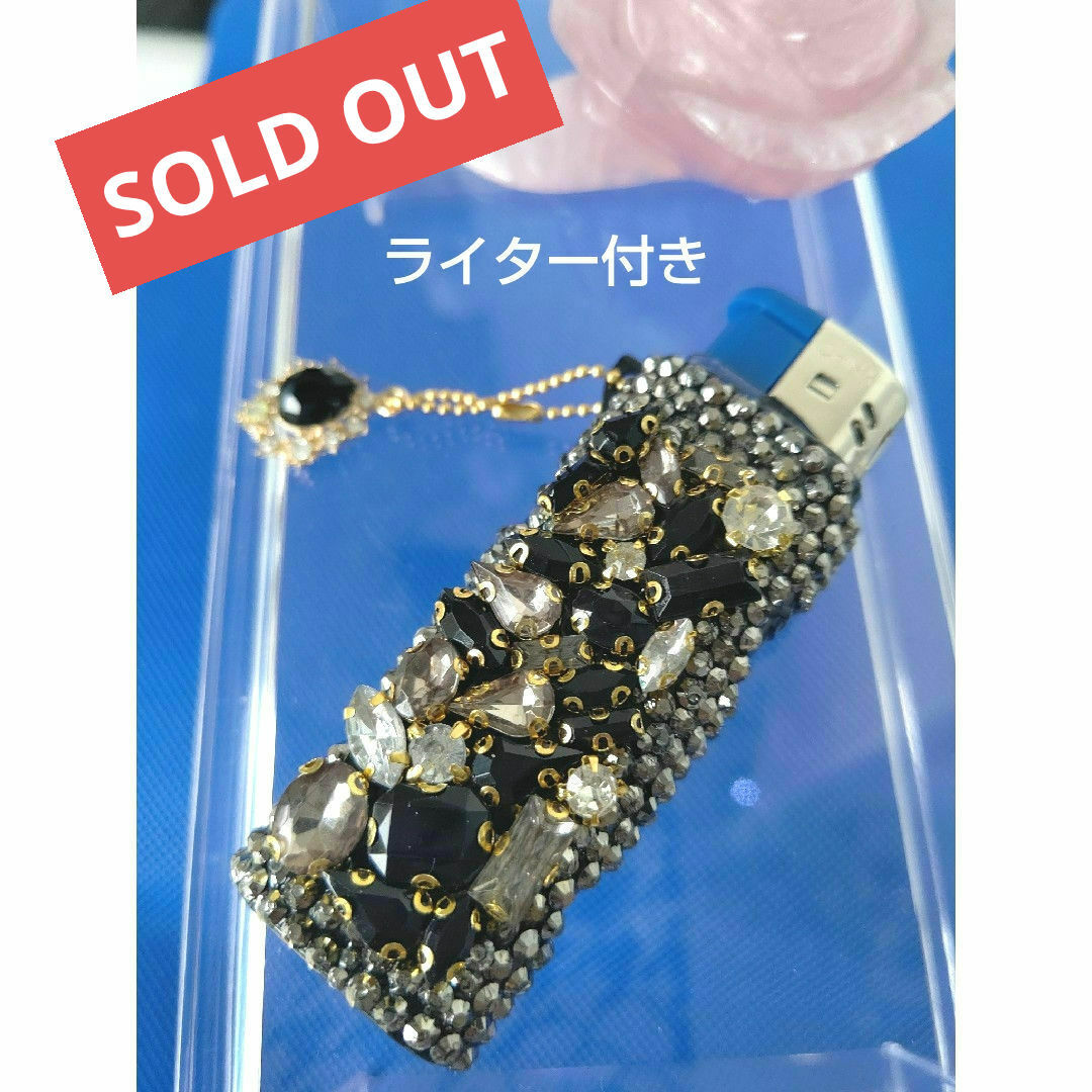 新作◼️デコライターケース◼️ジュエリービジュー◼️ブラックMIX レディースのファッション小物(その他)の商品写真