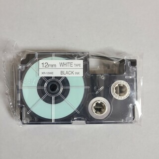 カシオ(CASIO)のCASIO ネームランド テープ　白　12mm(オフィス用品一般)