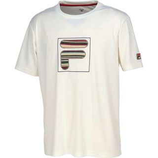 FILA - FILA フィラ テニスウェア 半袖Tシャツ VM5622ホワイト FILA - FILA フィラ テニスウェア 半袖Tシャツ VM5622ホワイト