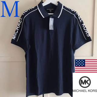 マイケルコース(Michael Kors)のレア 新品 マイケルコース USA ポロシャツ Tシャツ M ネイビー(ポロシャツ)