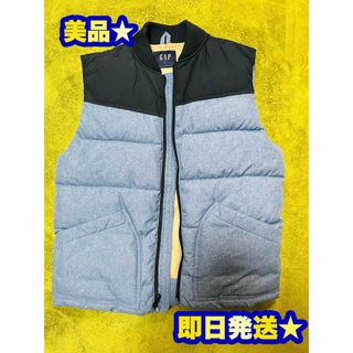 ギャップ(GAP)の【美品★即日発送】GAP メンズ/xsサイズ/ダウンベスト フェザーダウン(ダウンベスト)