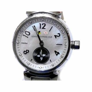 ルイヴィトン(LOUIS VUITTON)のLOUIS VUITTON ルイヴィトン ■ レディース腕時計 タンブール ラブリーカップ Q12MO クォーツ シェル文字盤 ダイヤ □6B ニニ100(腕時計)