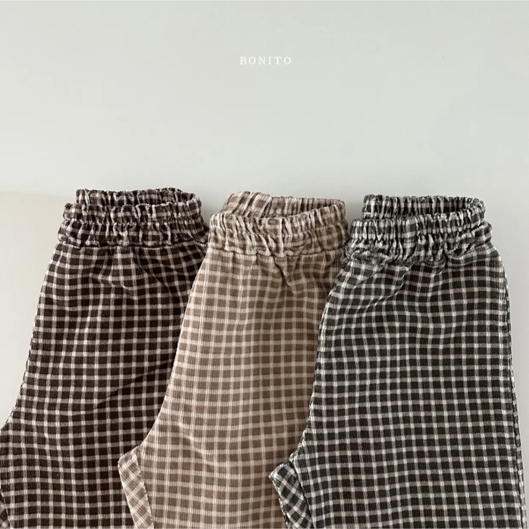 bonito check pants キッズ/ベビー/マタニティのキッズ服男の子用(90cm~)(パンツ/スパッツ)の商品写真