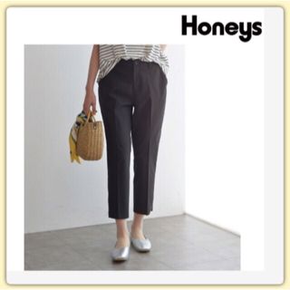 【Honeys】ハニーズ クロップトパンツ /  L L〈ブラック〉新品・未開封(クロップドパンツ)