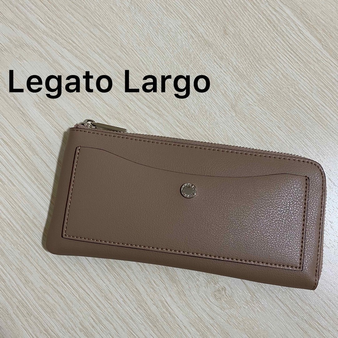 Legato Largo(レガートラルゴ)の未使用品❣️Legato Largo うすい財布 長財布  グレーベージュ レディースのファッション小物(財布)の商品写真