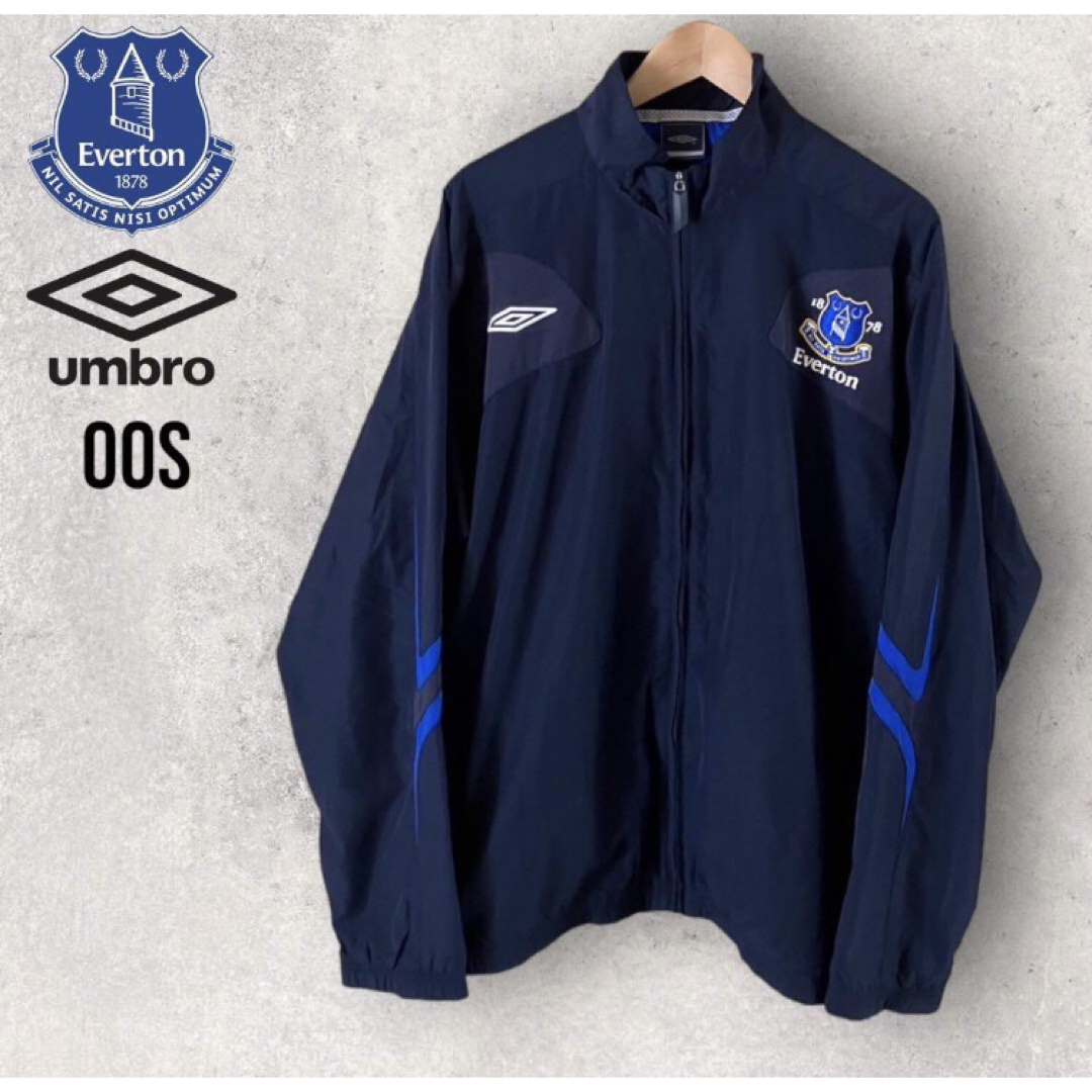 UMBRO(アンブロ)の00s アンブロ　エヴァートン　ナイロンジャケット　レア　ヴィンテージ　お洒落 メンズのジャケット/アウター(ナイロンジャケット)の商品写真