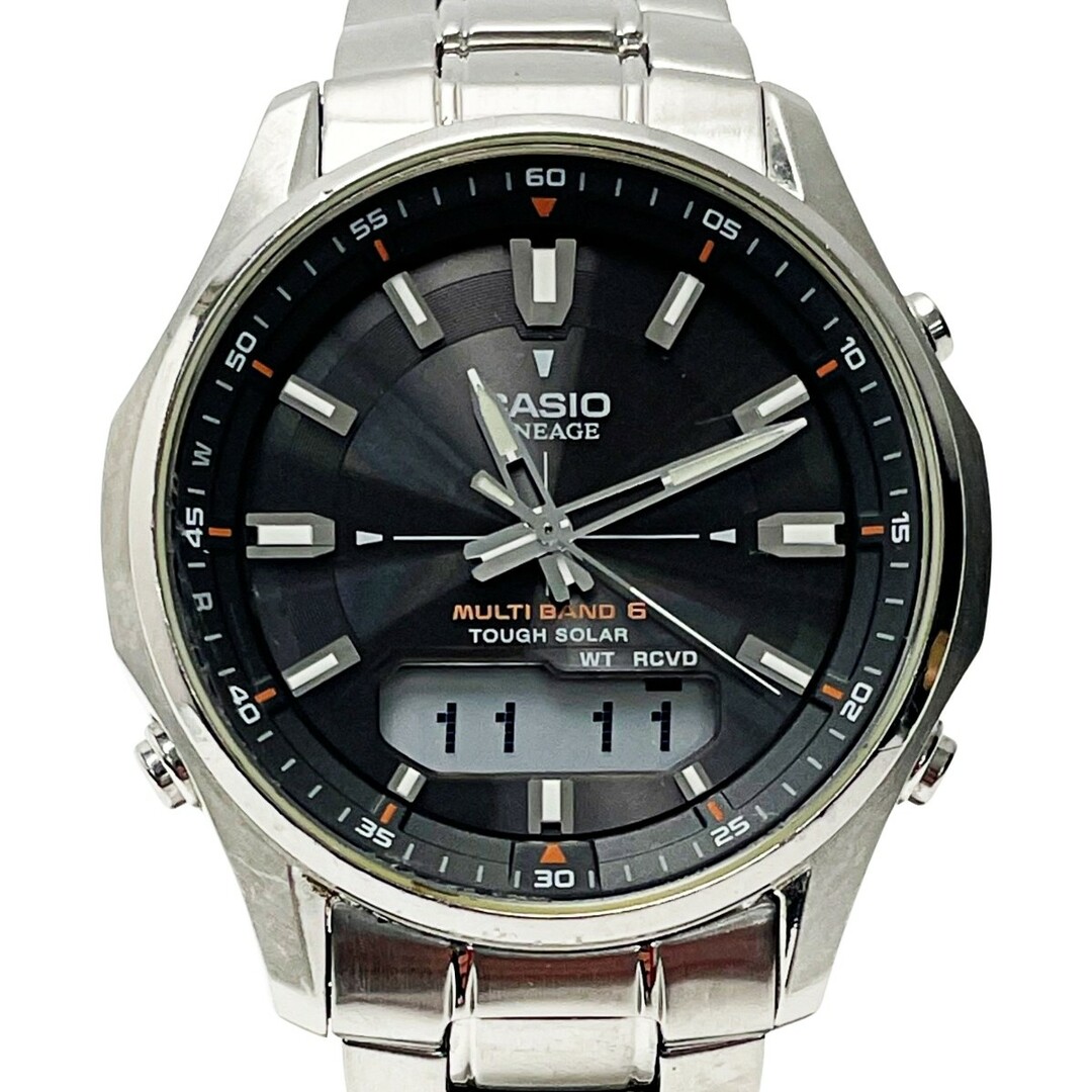 CASIO(カシオ)の☆☆CASIO カシオ LINEAGE リニエージ LCW-M100-1AJF シルバー 電波ソーラー デジアナ メンズ 腕時計 メンズの時計(腕時計(アナログ))の商品写真