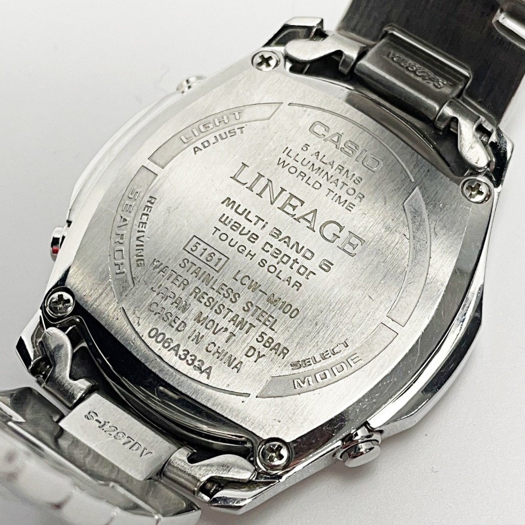 CASIO(カシオ)の☆☆CASIO カシオ LINEAGE リニエージ LCW-M100-1AJF シルバー 電波ソーラー デジアナ メンズ 腕時計 メンズの時計(腕時計(アナログ))の商品写真