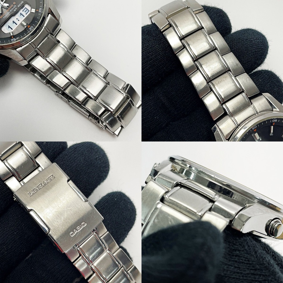 CASIO(カシオ)の☆☆CASIO カシオ LINEAGE リニエージ LCW-M100-1AJF シルバー 電波ソーラー デジアナ メンズ 腕時計 メンズの時計(腕時計(アナログ))の商品写真