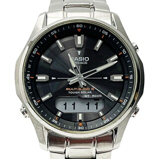 カシオ(CASIO)の☆☆CASIO カシオ LINEAGE リニエージ LCW-M100-1AJF シルバー 電波ソーラー デジアナ メンズ 腕時計(腕時計(アナログ))