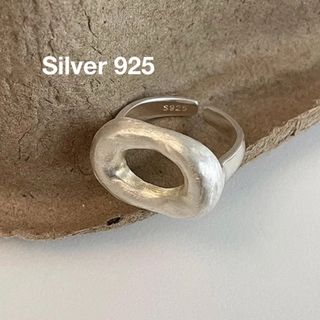 Silver925 シルバーリング フリーサイズ 大人可愛い(リング(指輪))