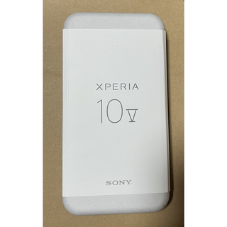 エクスペリア(Xperia)の【新品未開封】　Xperia 10 V ホワイト XQ-DC44(スマートフォン本体)