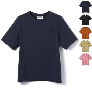 メゾンキツネ(MAISON KITSUNE')のメゾン キツネ MAISON KITSUNE Tシャツ レディース ボールドフォックスヘッド ショートスリーブシャツ パッチ コンフォート クルーネック 半袖 2024年春夏新作 MW00127KJ0119 0001 (Tシャツ(半袖/袖なし))