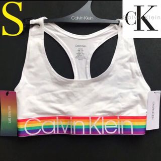 カルバンクライン(Calvin Klein)のレア 新品 Calvin 下着 USA カルバンクライン ブラ 白 S(ブラ)