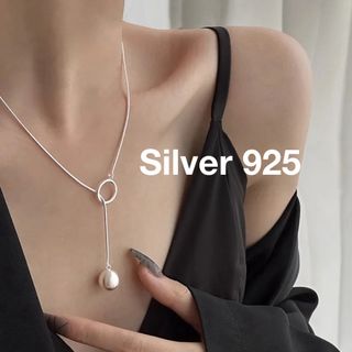 Silver925 シルバー華奢スネークチェーンネックレス(ネックレス)