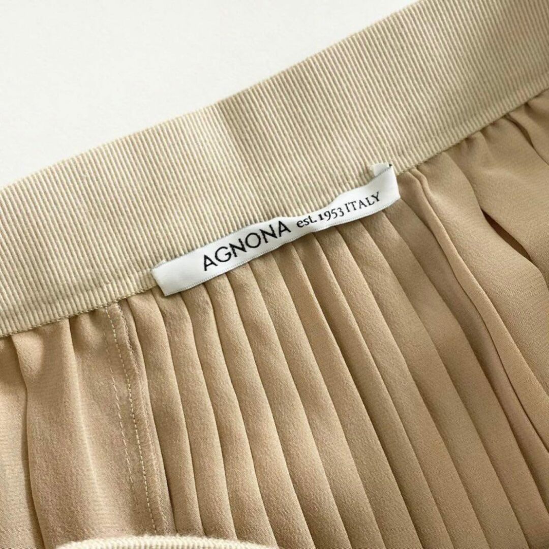 Agnona(アニオナ)の59i17 《美品》 Agnona アニオナ シルク100％ プリーツフレアスカート S ピンク PLEATS SKIRT イタリア製 ボトムス レディースのスカート(ミニスカート)の商品写真