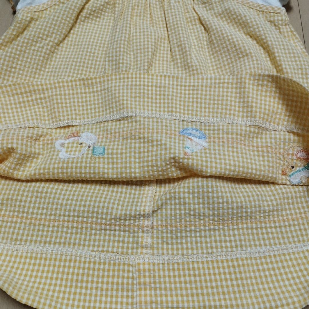 familiar(ファミリア)のファミリア　ワンピース　イエロー　80 キッズ/ベビー/マタニティのベビー服(~85cm)(ワンピース)の商品写真