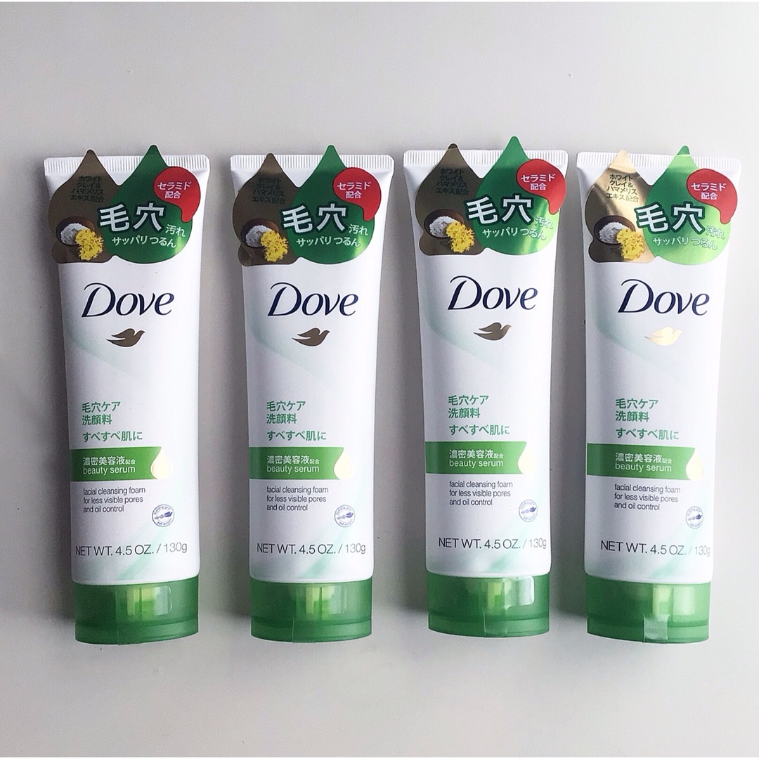 Dove（Unilever）(ダヴ)の【4本】Dove ダヴ ディープピュア 毛穴ケア 洗顔料 コスメ/美容のスキンケア/基礎化粧品(洗顔料)の商品写真