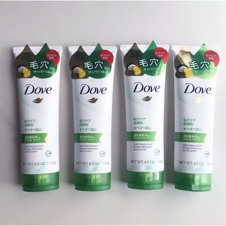 ダヴ(Dove（Unilever）)の【4本】Dove ダヴ ディープピュア 毛穴ケア 洗顔料(洗顔料)