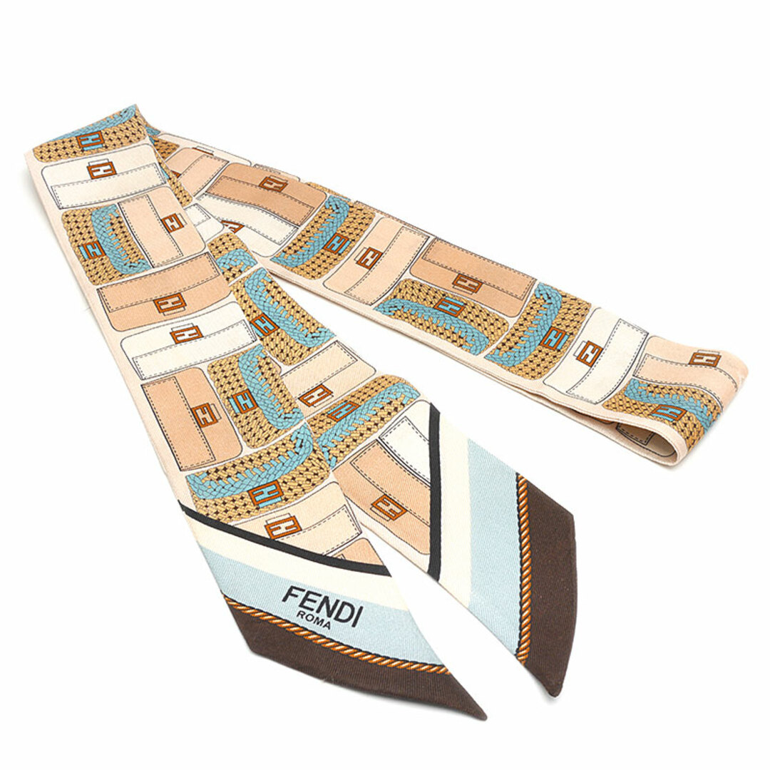 FENDI(フェンディ)のフェンディ リボンスカーフ FXT011ADFN TU ピンク系 ※破れあり レディースのファッション小物(バンダナ/スカーフ)の商品写真