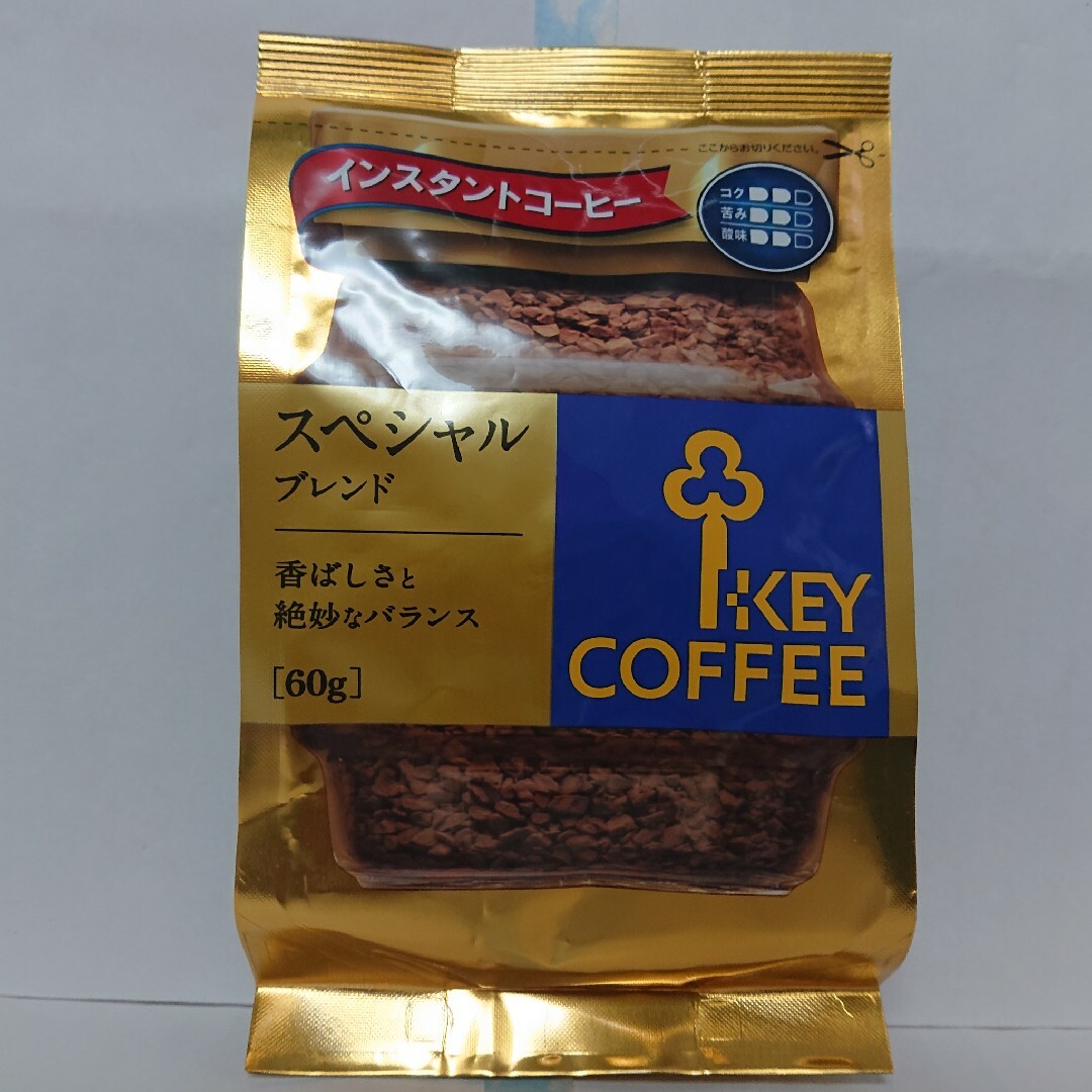 KEY COFFEE(キーコーヒー)のKEYコーヒー インスタントコーヒースペシャルBL 詰替え用 袋 60g 4袋 食品/飲料/酒の飲料(コーヒー)の商品写真