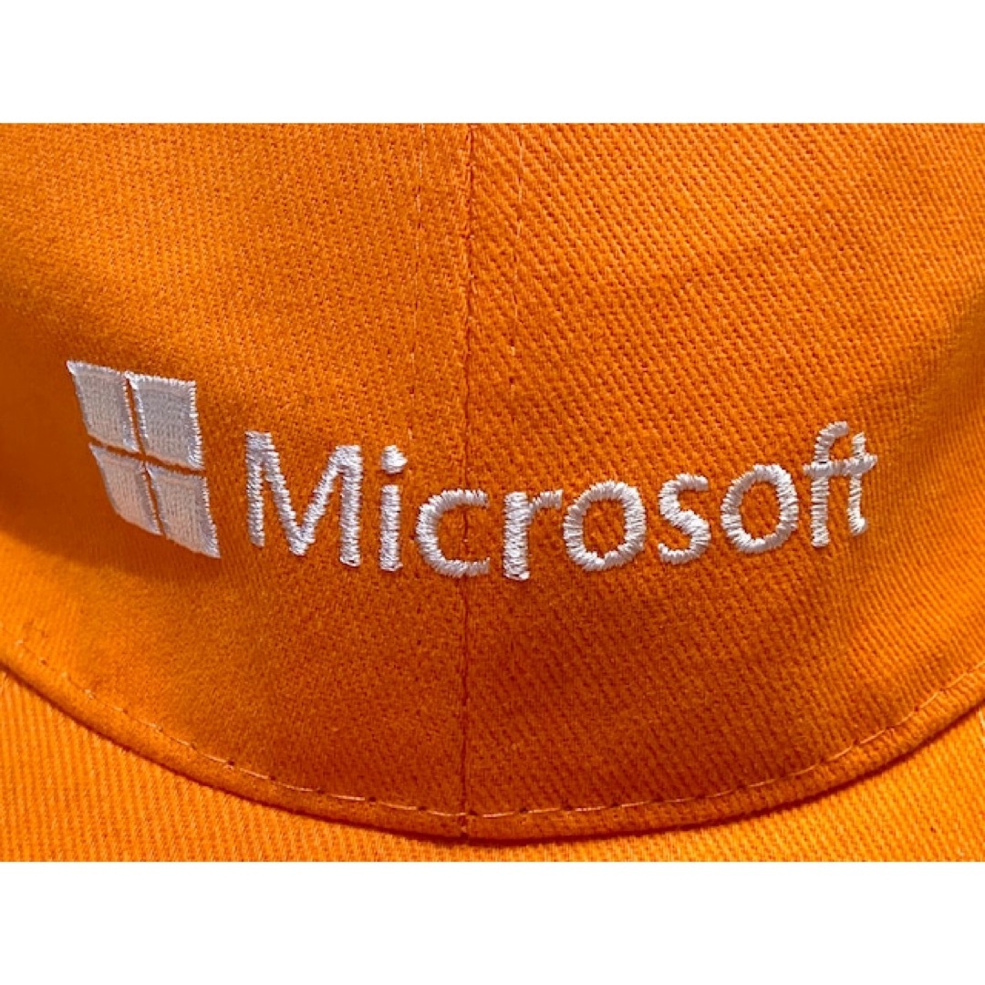 Microsoft(マイクロソフト)のY2K ビンテージ Microsoft マイクロソフト 企業ロゴ刺繍 キャップ メンズの帽子(キャップ)の商品写真