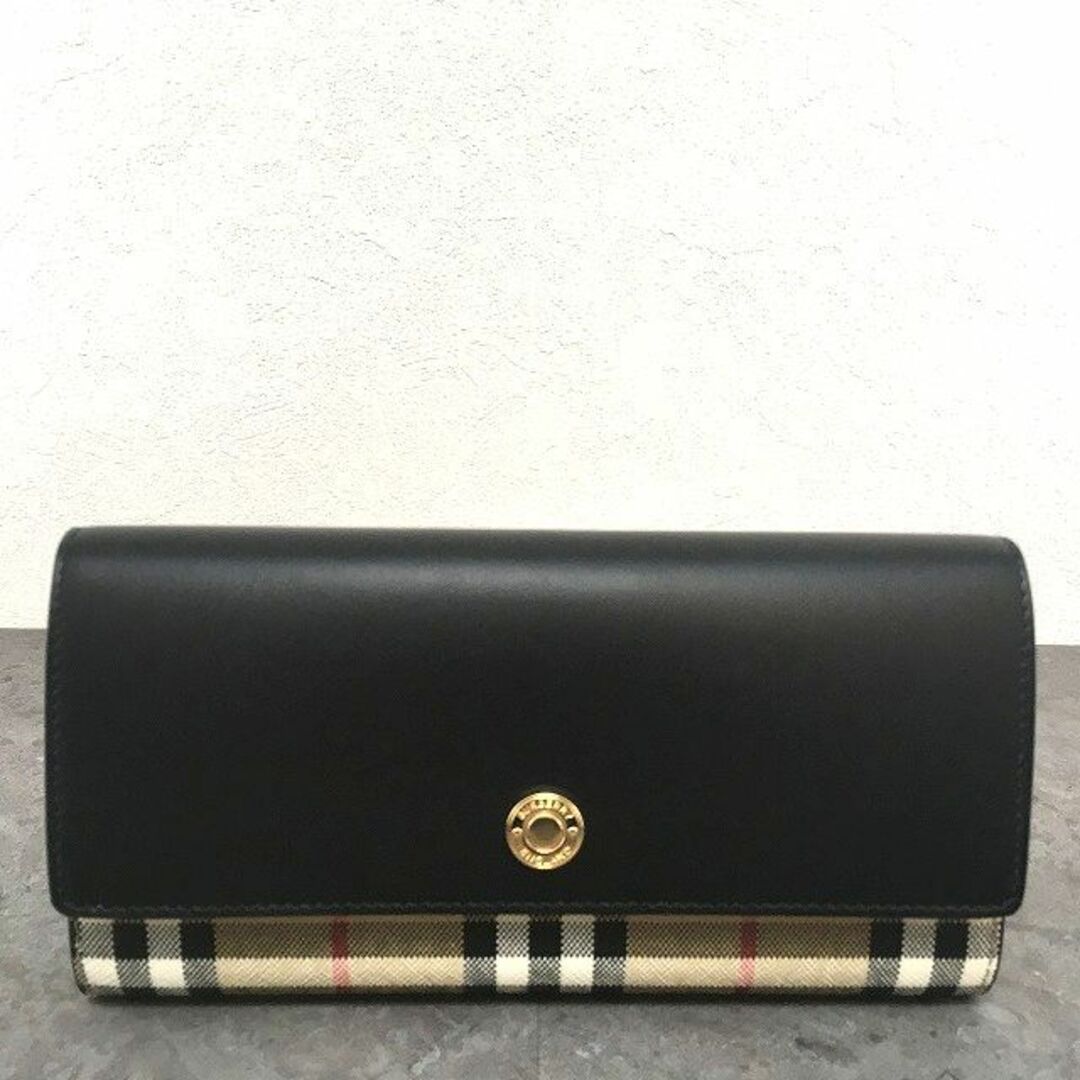 BURBERRY(バーバリー)の未使用品 BURBERRY 長財布 ブラック チェック 508 レディースのファッション小物(財布)の商品写真