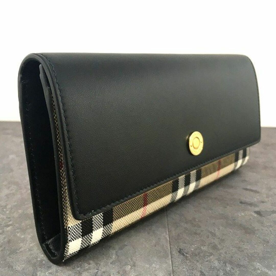 BURBERRY(バーバリー)の未使用品 BURBERRY 長財布 ブラック チェック 508 レディースのファッション小物(財布)の商品写真