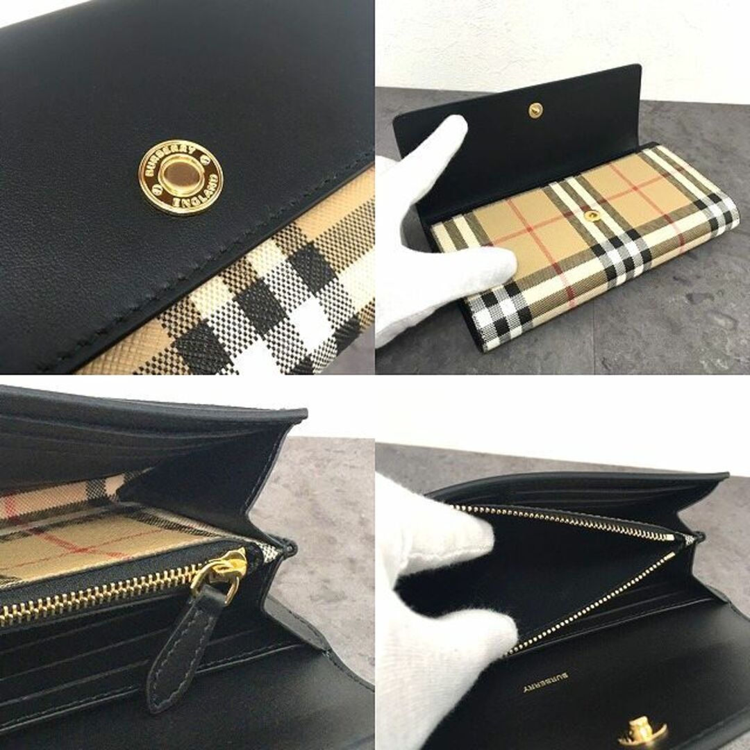 BURBERRY(バーバリー)の未使用品 BURBERRY 長財布 ブラック チェック 508 レディースのファッション小物(財布)の商品写真