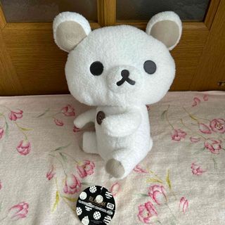 リラックマ(リラックマ)の値引きセール♡モノクロリラックマ ぬいぐるみXL コリラックマぬいぐるみ(キャラクターグッズ)