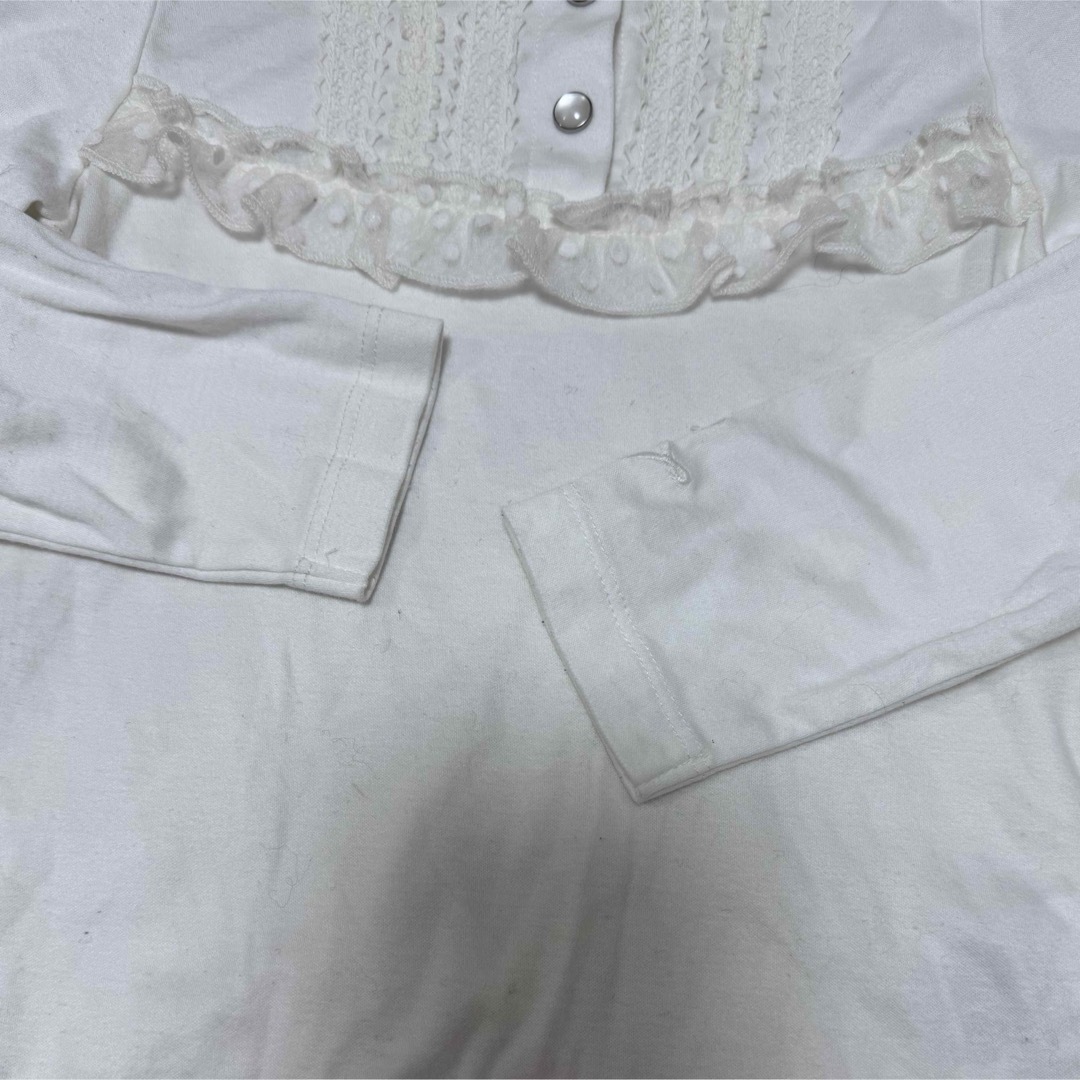 Shirley Temple(シャーリーテンプル)のカットソーブラウス110 キッズ/ベビー/マタニティのキッズ服女の子用(90cm~)(Tシャツ/カットソー)の商品写真