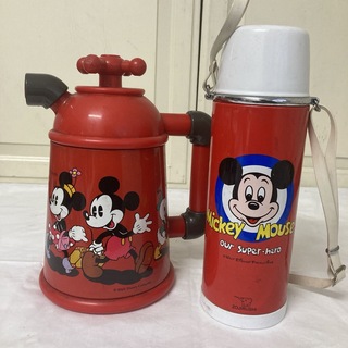 ディズニー(Disney)のvintage Disney 象印　水筒　ポット　ミッキーマウス  当時物(キャラクターグッズ)